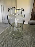 Grote vaas of windlicht., Huis en Inrichting, Overige kleuren, Ophalen of Verzenden, Minder dan 50 cm, Glas