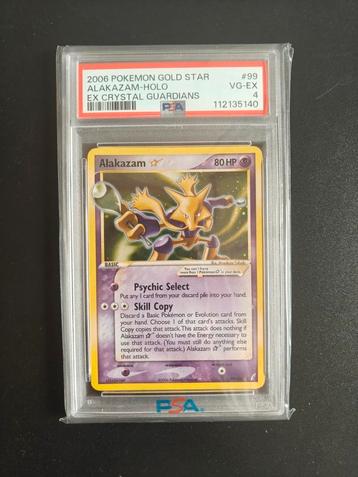 Alakazam gold star psa 4 beschikbaar voor biedingen