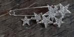 Nieuwe sterren sierspeld zilverkleurig, Sieraden, Tassen en Uiterlijk, Broches, Overige materialen, Nieuw, Ophalen of Verzenden
