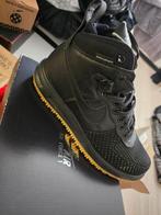 Nike Lunar Force airforce 1 maat 42.5 Duckboot Black Gum, Zwart, Boots, Nike, Ophalen of Verzenden