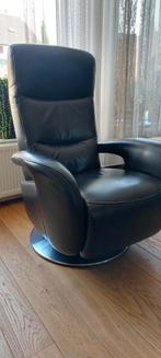 Te koop Hukla leren draaistoel, Ophalen, Zo goed als nieuw, Zwart, Eén