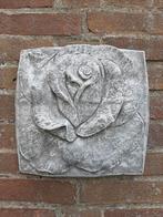 Roos wanddecoratie betonnen beeld tuinbeeld beton, Ophalen of Verzenden