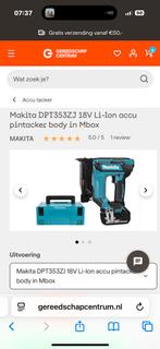 Makita afwerk tacker body in M-box, Ophalen of Verzenden, Nieuw, 600 watt of meer