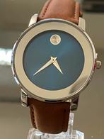 Heren Polshorloge Blauw/Bruin, Sieraden, Tassen en Uiterlijk, Horloges | Heren, Overige merken, Staal, Polshorloge, Overige materialen