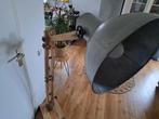Robuuste staande lamp hout en staal, Huis en Inrichting, Lampen | Tafellampen, Ophalen, Zo goed als nieuw, Hout, 75 cm of meer
