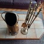 Antieke Koperen Emmer & Haardstel, Antiek en Kunst, Ophalen of Verzenden, Brons