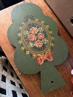 Houten handbeschilderde plank sier serveer, Ophalen of Verzenden, Zo goed als nieuw