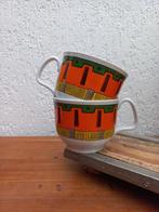 Twee grote koppen. Vintage. Pools. Retro keramiekTwee grote, Ophalen of Verzenden, Gebruikt