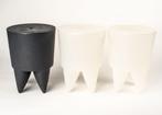3 x Bubu-kruk - Gray / Transparant White - Philippe Starck, Huis en Inrichting, Krukjes, Ophalen of Verzenden, Gebruikt, Kunststof
