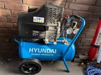 Hyundai Compressor 24L - 2 PK, Doe-het-zelf en Verbouw, Compressors, Ophalen, Gebruikt, 6 tot 10 bar, Minder dan 200 liter/min