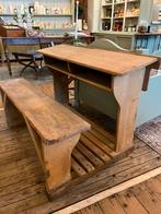 Oude houten schoolbank, leuk voor een kinderkamer, Gebruikt, Hoofdstraat 15, Wanddecoratie, Il fienile