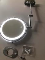 Verstelbare Wandspiegel met LED Verlichting, Minder dan 50 cm, Rond, Nieuw, Ophalen of Verzenden
