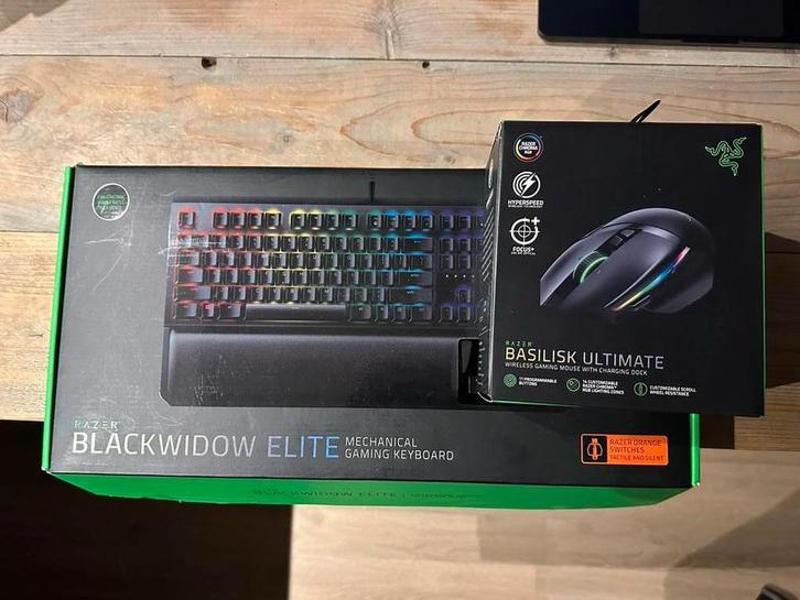 Razer Basilisk Ultimate + Razer BlackWidow Elite– Gaming set, Computers en Software, Toetsenborden, Zo goed als nieuw, Ophalen of Verzenden