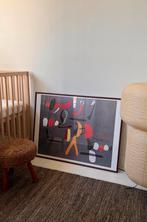 Poster Joan Miró in lijst, Antiek en Kunst, Ophalen