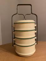 Vintage Emaille Lunchbox Tiffin, Antiek en Kunst, Ophalen of Verzenden