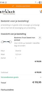 Bustrens trust sweet iron 12.5, Dieren en Toebehoren, Paarden en Pony's | Hoofdstellen en Tuigage, Ophalen of Verzenden, Gebruikt