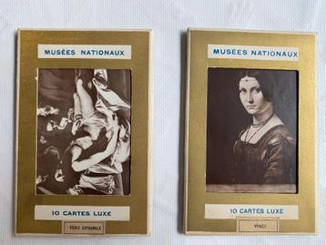 Twee sets kaarten van de Musées Nationaux (Louvre).  beschikbaar voor biedingen