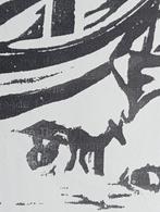 Houtsnede prent met boten, Antiek en Kunst, Ophalen of Verzenden