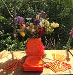 Borden en bestek - plastic - BBQ - oranje Cater Plate, Ophalen of Verzenden, Nieuw