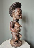 Zeer fraai antiek Baule beeld uit ivoorkust 47.5 CM, Ophalen of Verzenden