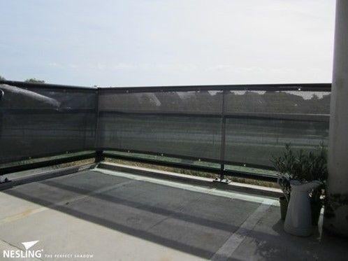 NESLING Coolfit Balkondoek HDPE 500 x 80 cm Grijs OP=OP!!!, Tuin en Terras, Tuinschermen, Nieuw, Overige materialen, Minder dan 100 cm