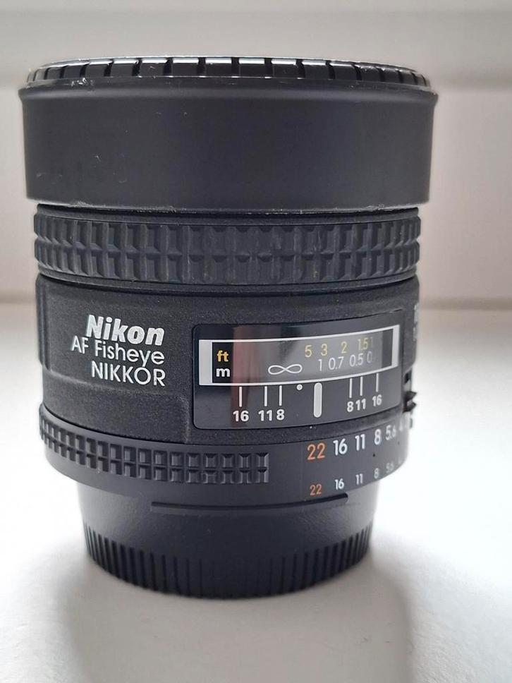 Nikon Nikkor 16mm 1:2.8 D AF Fisheye, Audio, Tv en Foto, Fotografie | Lenzen en Objectieven, Zo goed als nieuw, Groothoeklens
