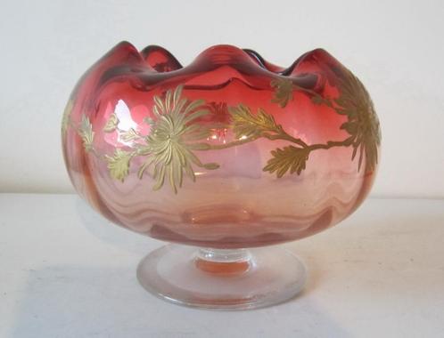 Antieke art nouveau Montjoye, Legras vaas, ca 1910, Antiek en Kunst, Antiek | Glas en Kristal, Verzenden