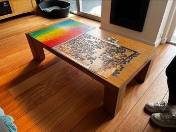 Massief eiken salon tafel beschikbaar voor biedingen