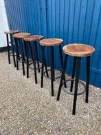 Stoere vintage barkruk hufterproof mancave barkrukken, Ophalen, Gebruikt