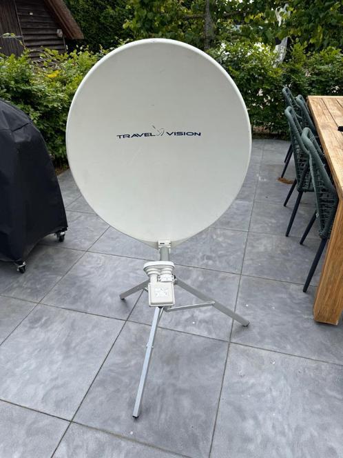 Travelvision R6 schotel antenne compleet, Audio, Tv en Foto, Schotelantennes, Gebruikt, (Schotel)antenne, Overige merken, Ophalen