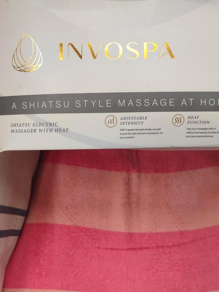 Invospa Nek & Rug Massage Apparaat - Zo Goed Als Nieuw!, Sport en Fitness, Massageproducten, Zo goed als nieuw, Apparaat, Ophalen of Verzenden