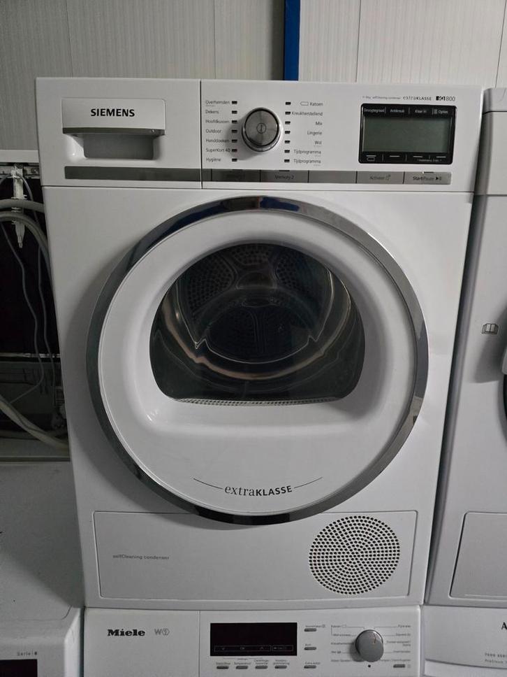 Prachtige Siemens iQ800 warmtepompdroger! 9KG! Garantie!🚚✅️, Witgoed en Apparatuur, Wasdrogers, Zo goed als nieuw, Condens, 8 tot 10 kg