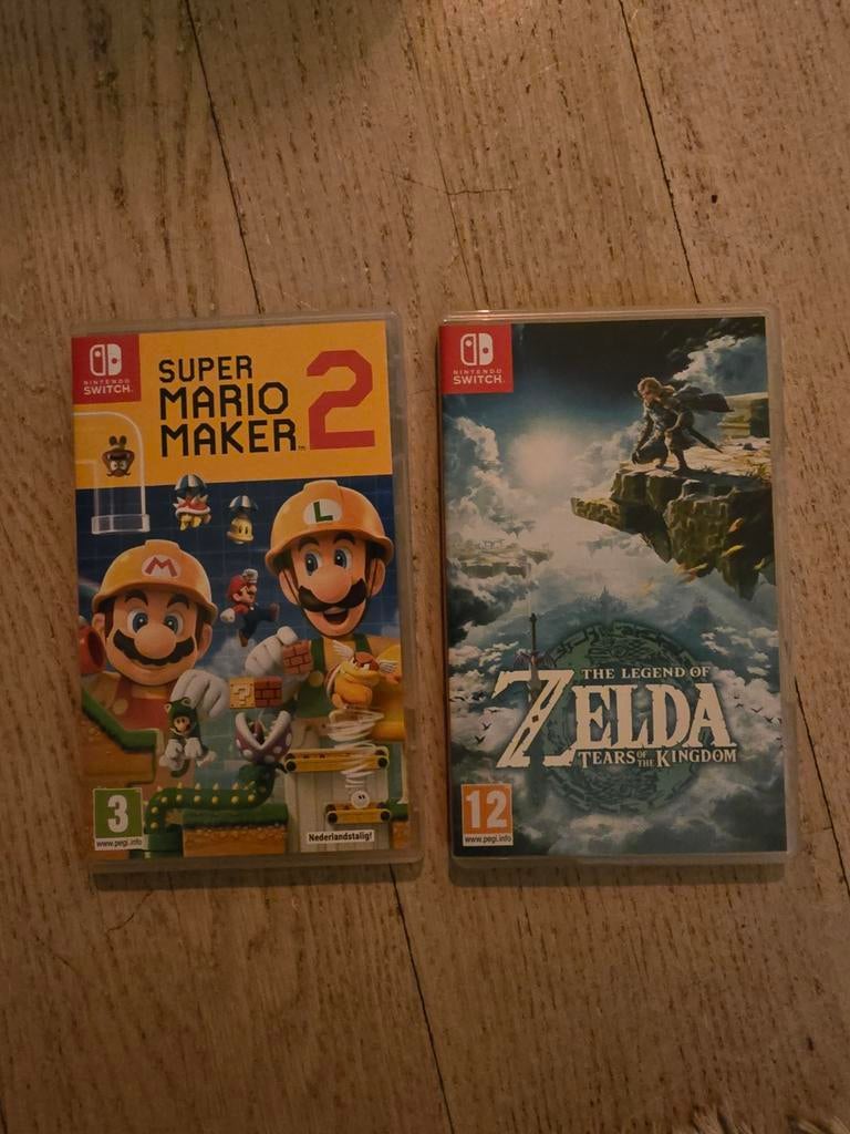 Nintendo games, Mario maker 2 en Zelda, Avontuur en Actie, 1 speler, Ophalen of Verzenden, Zo goed als nieuw