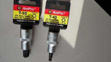 Ampro T40 T47 T55 Torx dop 1/2 NIEUW beschikbaar voor biedingen