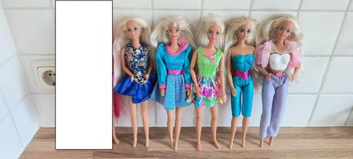 5 Barbies jaren 90, Kinderen en Baby's, Speelgoed | Poppen, Gebruikt, Barbie, Ophalen of Verzenden