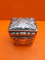 Zilveren Hollands lodereindoosje, Antiek en Kunst, Verzenden, Zilver