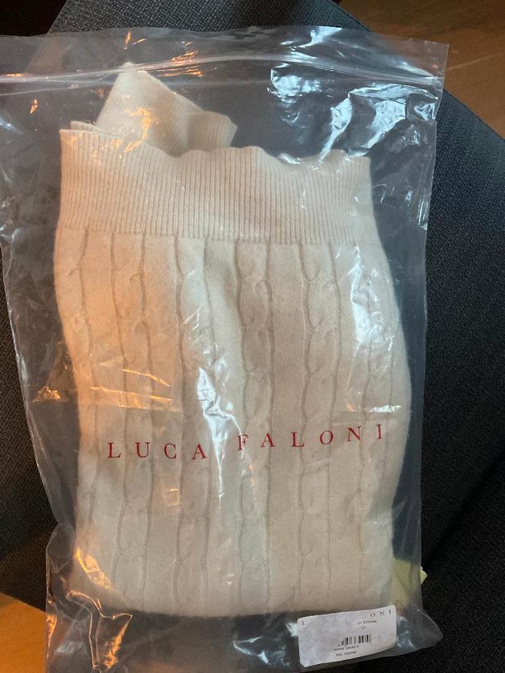 Cashmere Trui Luca Faloni L, Kleding | Heren, Truien en Vesten, Nieuw, Maat 52/54 (L), Wit, Ophalen of Verzenden