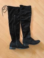Overknee suede Laarzen, lees beschrijving, Hoge laarzen, Zwart, Ophalen of Verzenden, Zo goed als nieuw