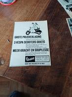 Advertentie van Vespa scooter prijsverlaging 1961, Ophalen of Verzenden, Zo goed als nieuw, Overige typen