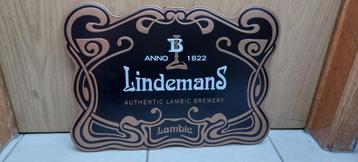 Reclamebord Lindemans (versie die enkel verdeeld werd in off beschikbaar voor biedingen