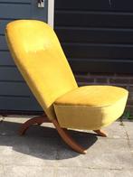 Artifort Congo fauteuil goudgeel fluweel, Huis en Inrichting, Fauteuils, Ophalen, Hout, Gebruikt, 75 tot 100 cm