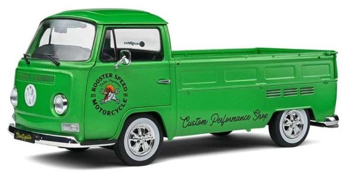 VW T2 pick up custom '68, groen, Hobby en Vrije tijd, Modelauto's | 1:18, Nieuw, Auto, Solido, Ophalen of Verzenden