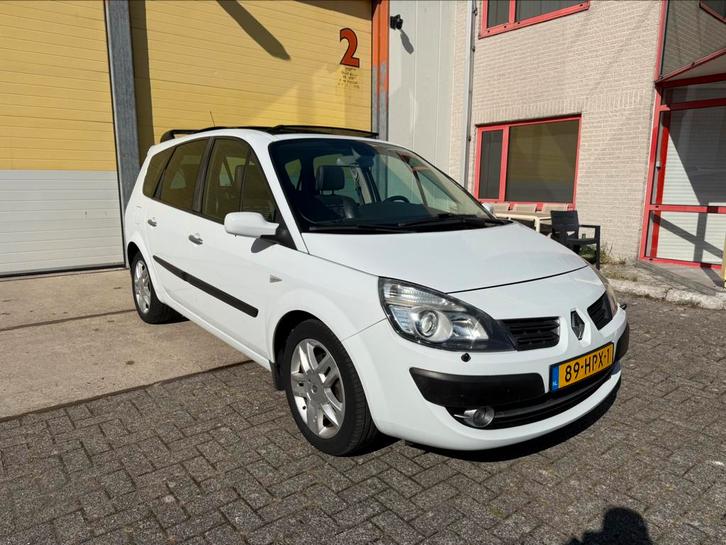 Renault Grand Scenic 2.0 16V 2009 Wit Automaat/Panorama/Apk, Auto's, Renault, Bedrijf, Grand Scenic, ABS, Airbags, Airconditioning
