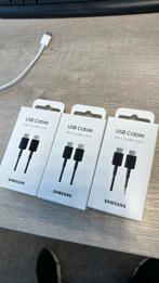 3x Originele Samsung USB C naar USB C kabels zwart 1m, Telecommunicatie, Mobiele telefoons | Telefoon-opladers, Nieuw, Ophalen of Verzenden