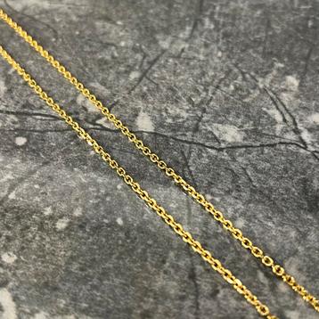 14 karaats gouden ketting massief schakel beschikbaar voor biedingen