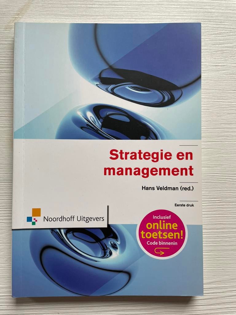 H. Veldman - Strategie en management ISBN 9789001504892 teab, Hans Veldman, Nieuw, Ophalen of Verzenden, Management