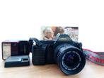 Canon T70 met lens en flitser, Ophalen of Verzenden, Gebruikt, Spiegelreflex, Canon