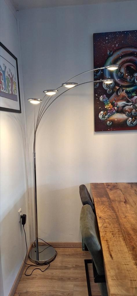 Staande lamp met 5 armen, Huis en Inrichting, Lampen | Vloerlampen, Zo goed als nieuw, 150 tot 200 cm, Metaal, Ophalen