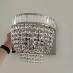 3 Kristallen Wandlampen - Elegant & Sfeervol, Huis en Inrichting, Lampen | Wandlampen, Ophalen, Zo goed als nieuw, Glas, Modern