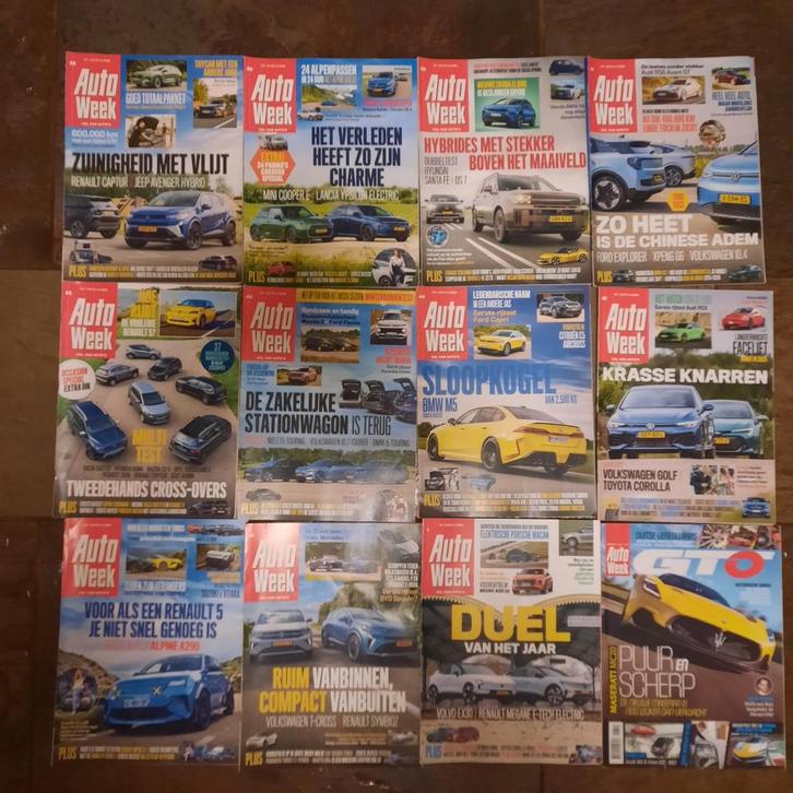 12x Autoweek met name  uit Q4 2024, Boeken, Auto's | Boeken, Zo goed als nieuw, Algemeen, Ophalen of Verzenden
